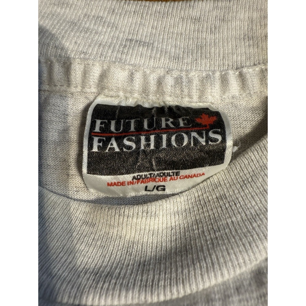 Vintage‎ Calgary Canada Chuckwagon T-Shirt L 50/50 Heather Gray Made in Canada - Picture 4 of 9